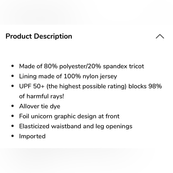 ✅ 5 for $25 - Unicorn Tie Dye Rash Guard, The Children’s Place Size 7/8 - Picture 3 of 4